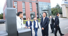 双流区长袁顺明一行莅临华体科技参观考察